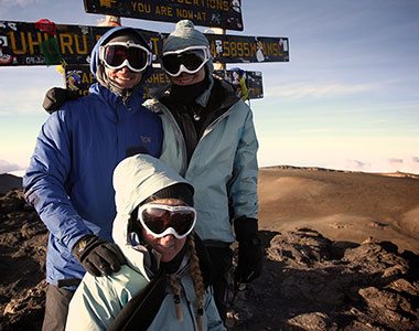 CHECK trekkers on Uhuru Peak