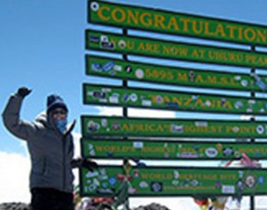 Trekker on the "Roof of Africa"