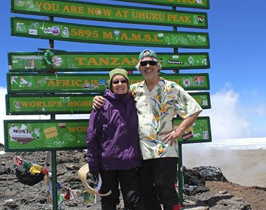 Paul & Randi at Uhuru Peak