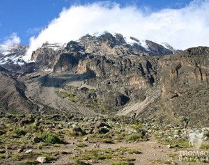 Barranco wall on Mt. Kilimanjaro