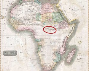 Map of Africa from 1813