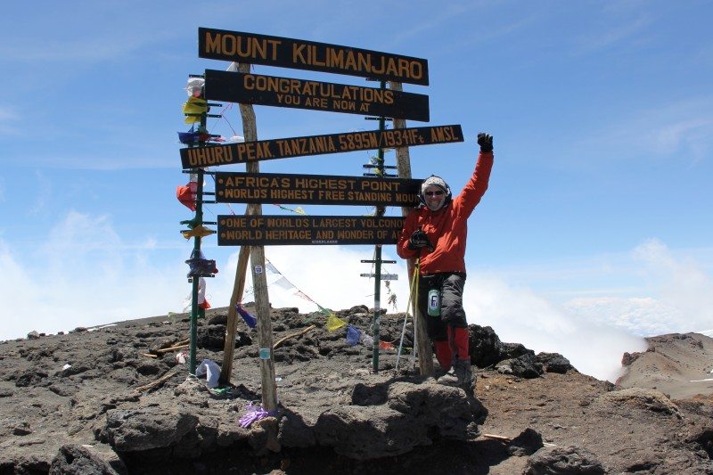 Robert B. celebrates a successful summit