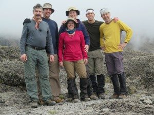 Patrick S. and fellow trekkers pose on Kilimanjaro