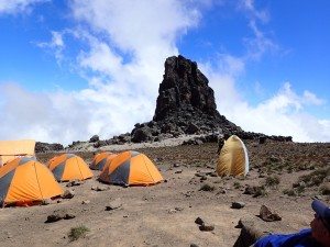 Thomson's camps near Lava Tower