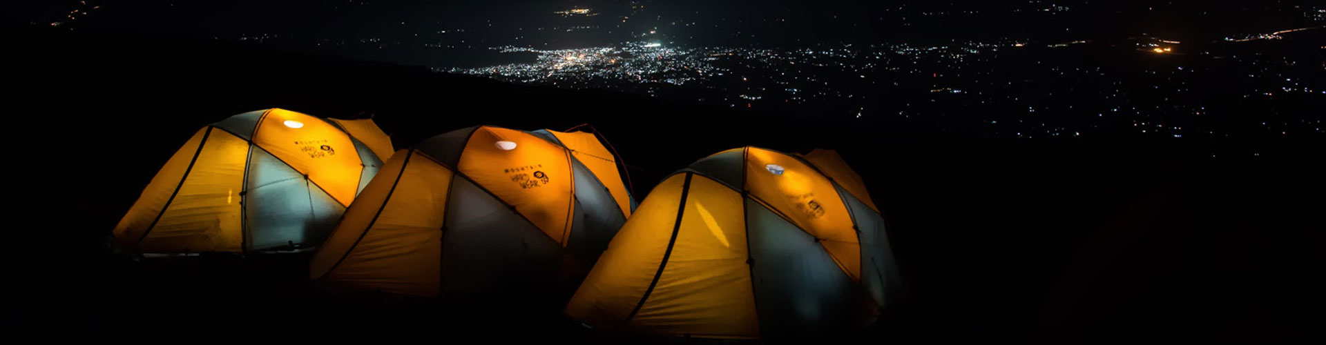 Thomson camp at night