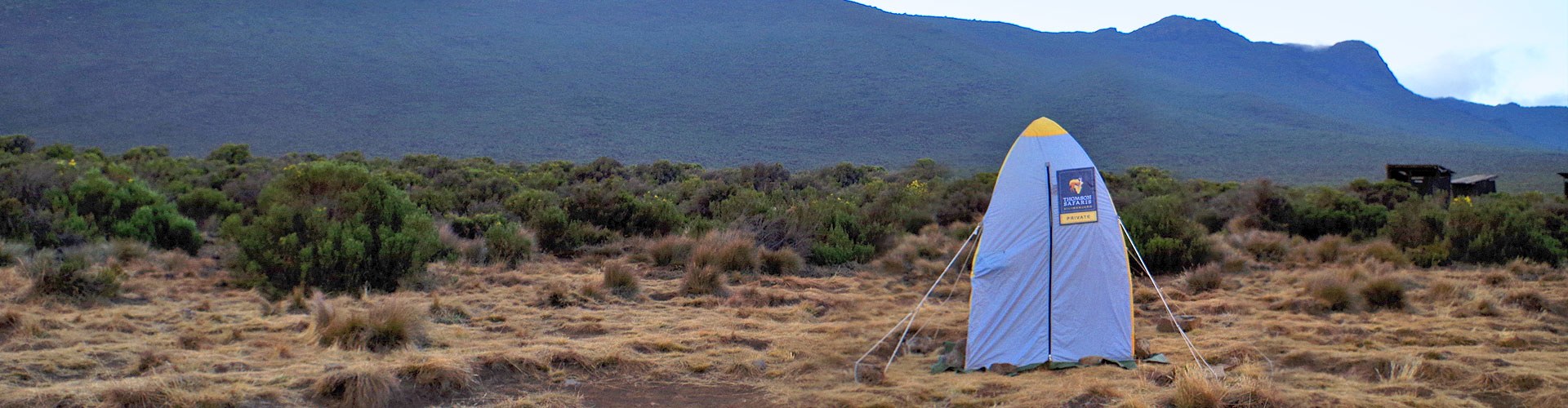 Thomson's specially-designed toilet tent