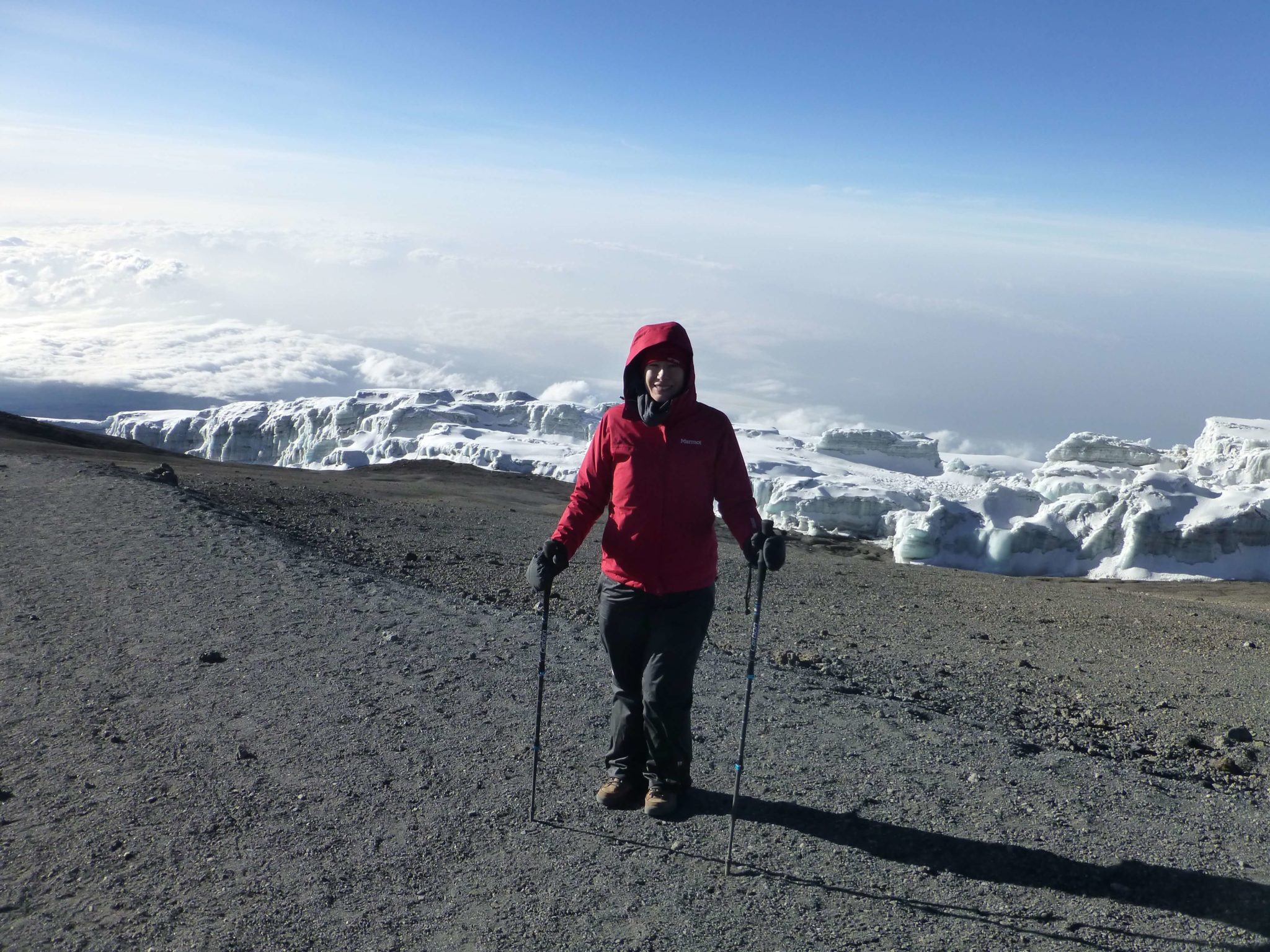 Shilagh Mirgain trekking up kilimanjaro