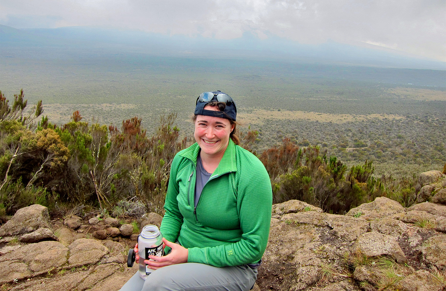 thomson safaris staffer eliza on mount kilimanjaro sharing Tips for Climbing Kilimanjaro