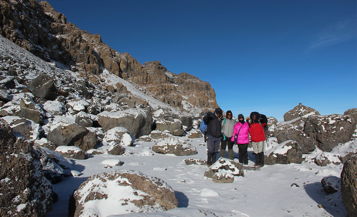 climb to Crater Camp on Mount Kilimanjaro