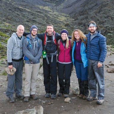 A family who climbed mount kilimanjaro together.