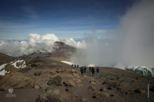 clouds near kilimanjaro summit