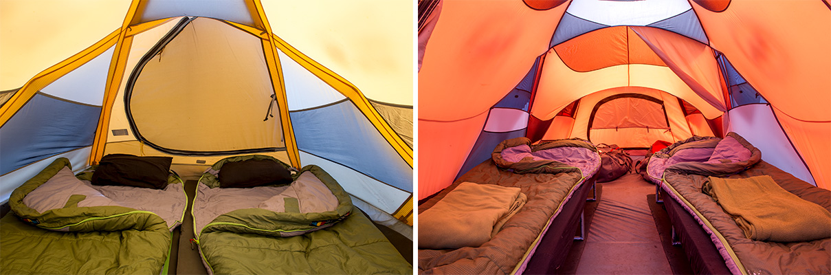 Kilimanjaro tent interior comparison