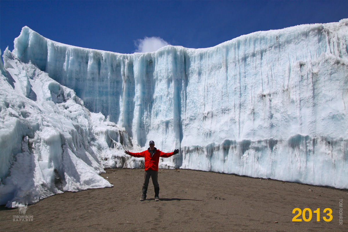 furtwangler glacier on kilimanjaro in 2013