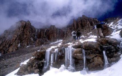 glacial melt on kilimanjaro
