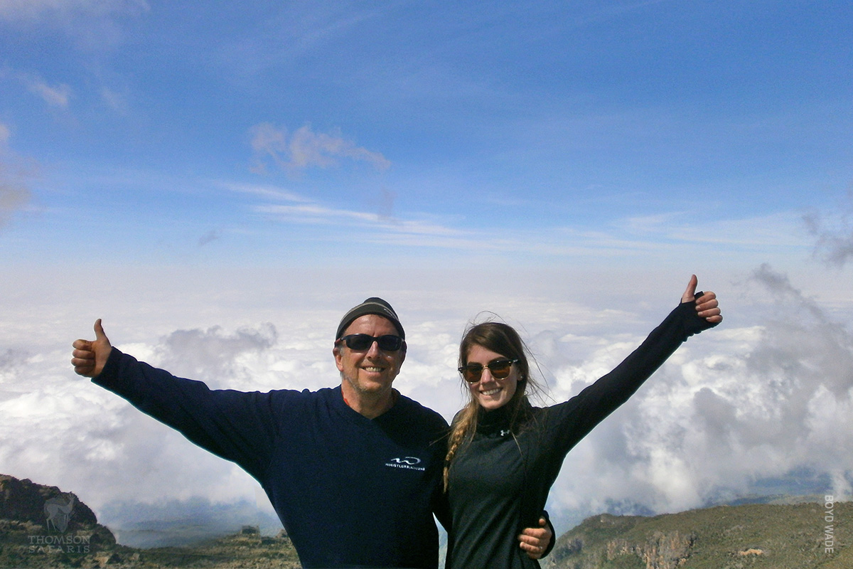 hiking with my dad