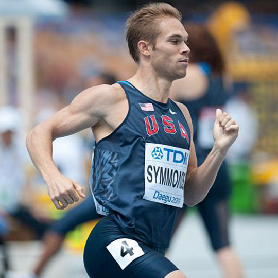 Olympic track and field athlete Nick Symmonds