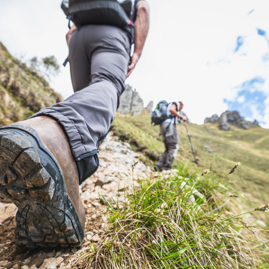 hiking boots on kilimanjaro