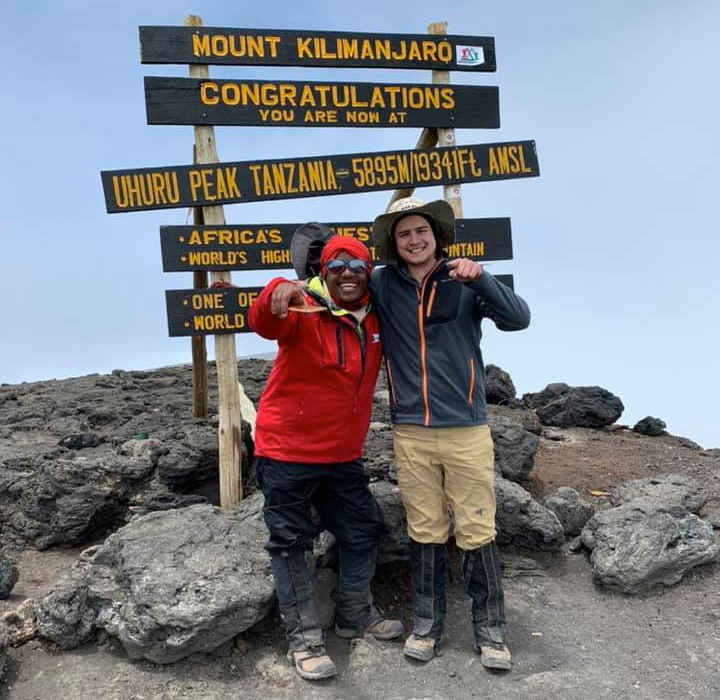 thomson staffer john at kilimanjaro summit