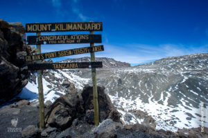 gilmans point sign kilimanjaro