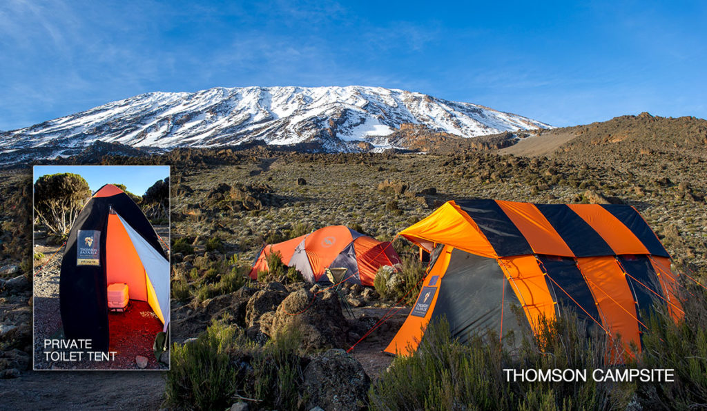 campsite on kilimanjaro