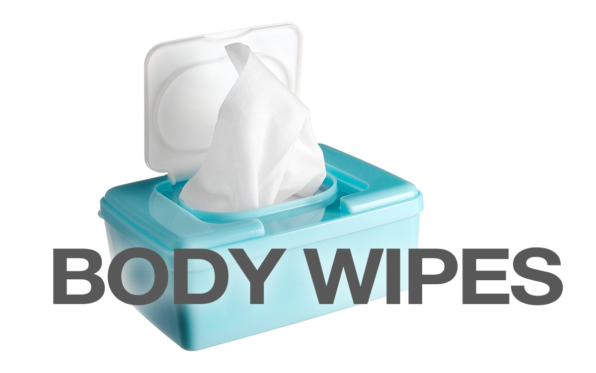 body wipes are a must for multiday hikes