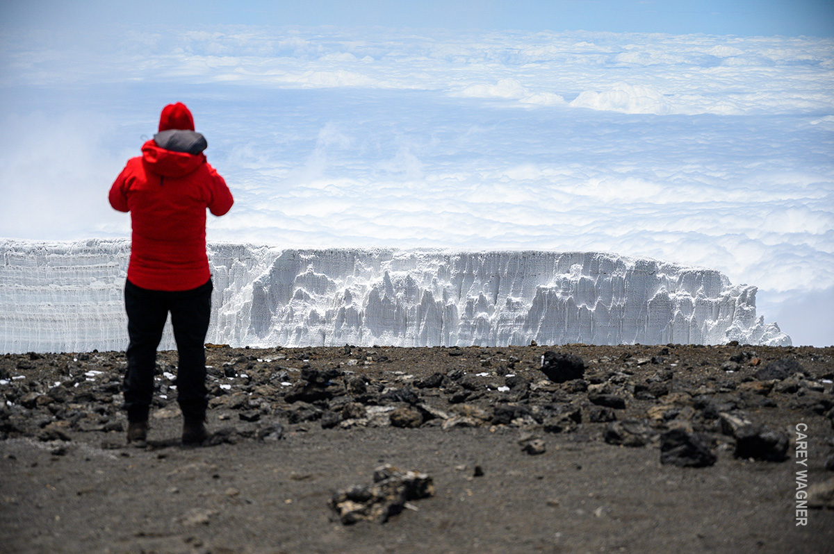 iconic glaciers on mt kilimanjaro