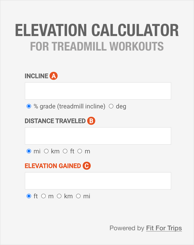 kilimanjaro treadmill training elevation calculator
