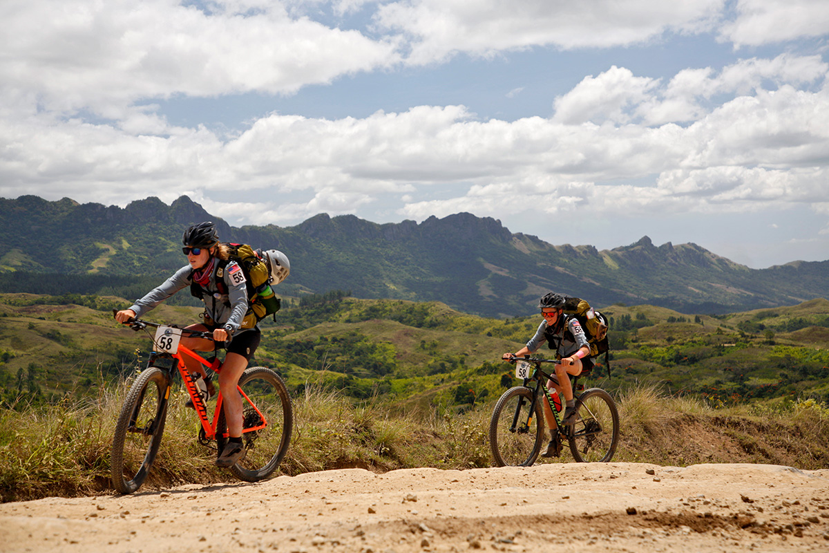 mountain biking in Eco-Challenge Fiji race