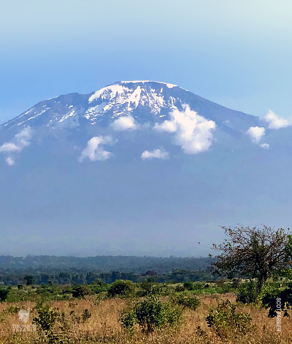 view of kili from moshi