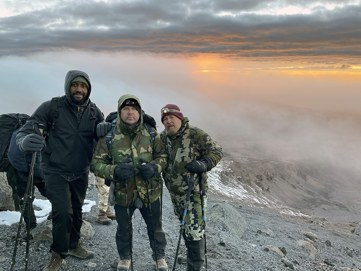 summit morning on machame route