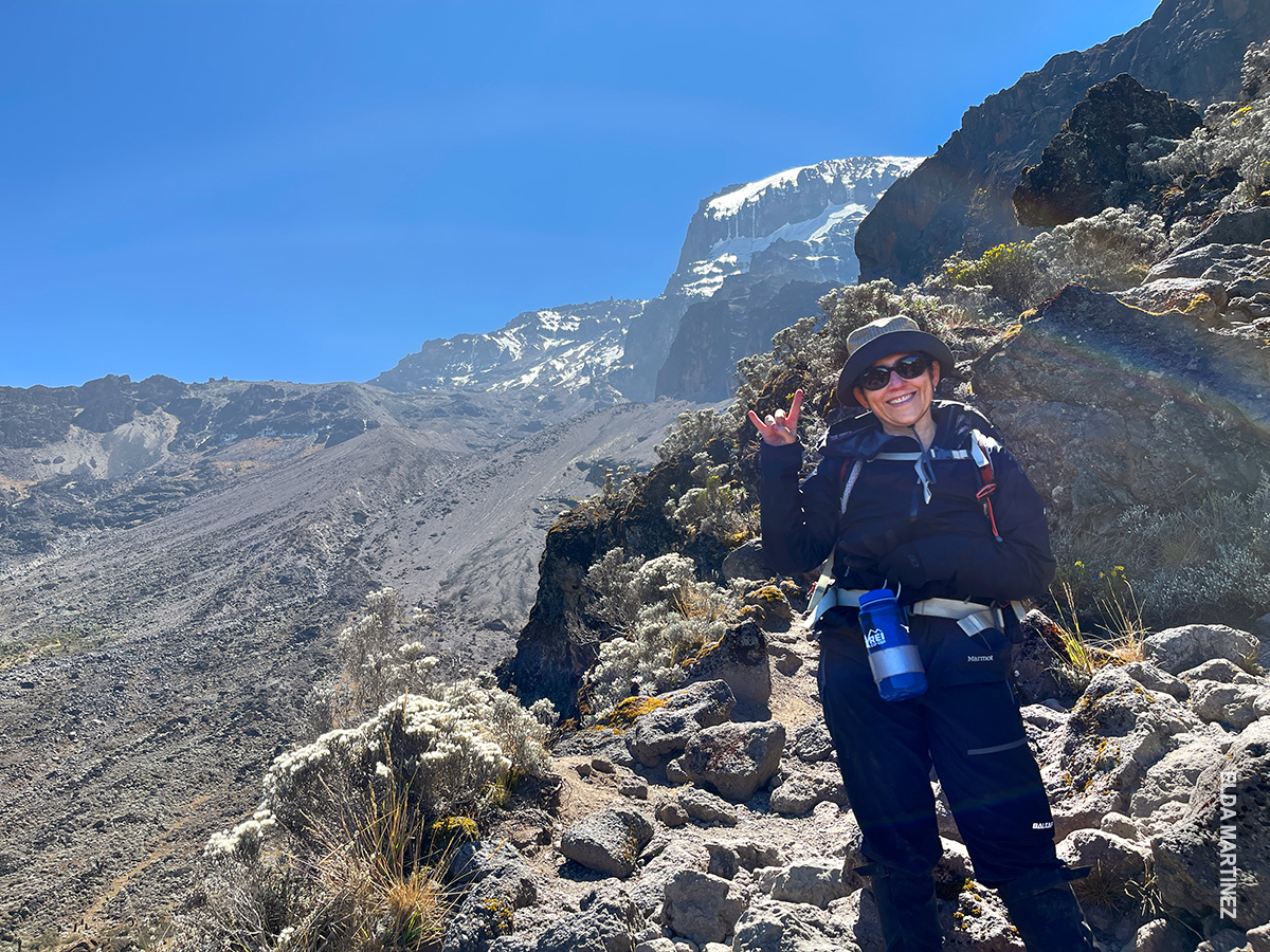 elda on kili barranco wall