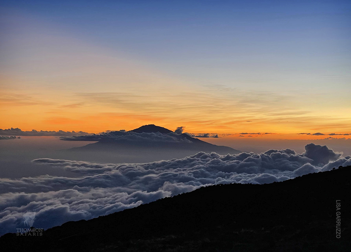 camping above the clouds at karanga camp