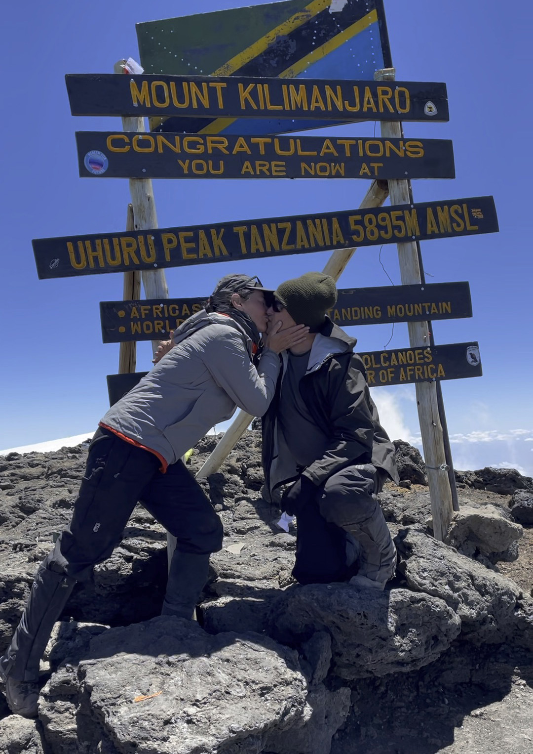 proposal at kilimanjaro summit