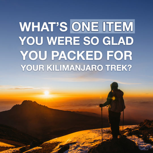 packing advice from people who trekked kilimanjaro
