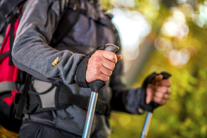trekking poles on kilimanjaro