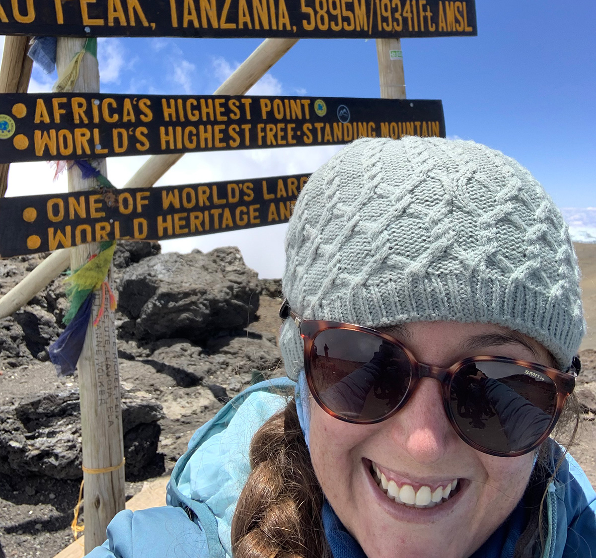 selfie at kilimanjaro summit