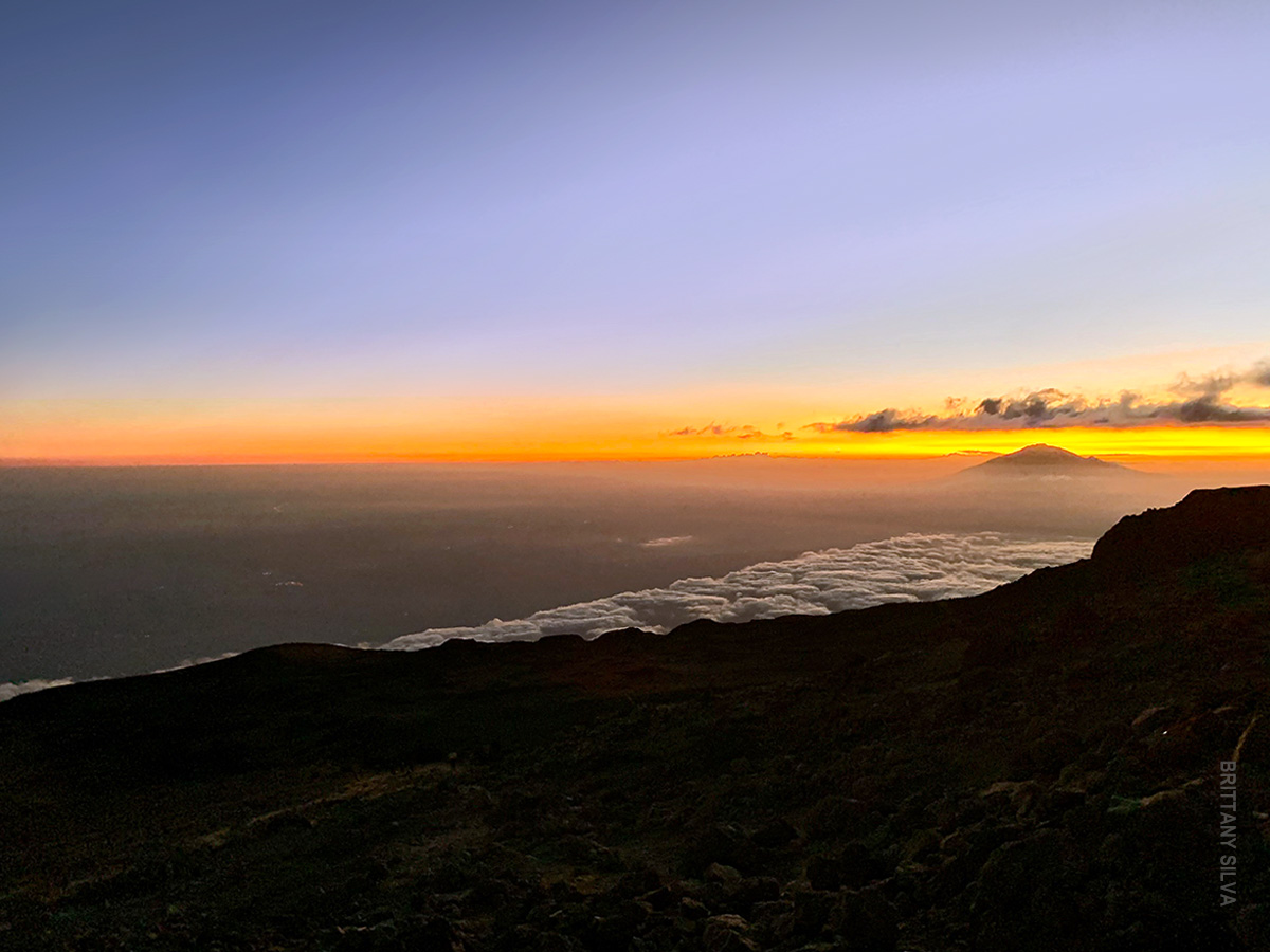 sunrise on summit morning