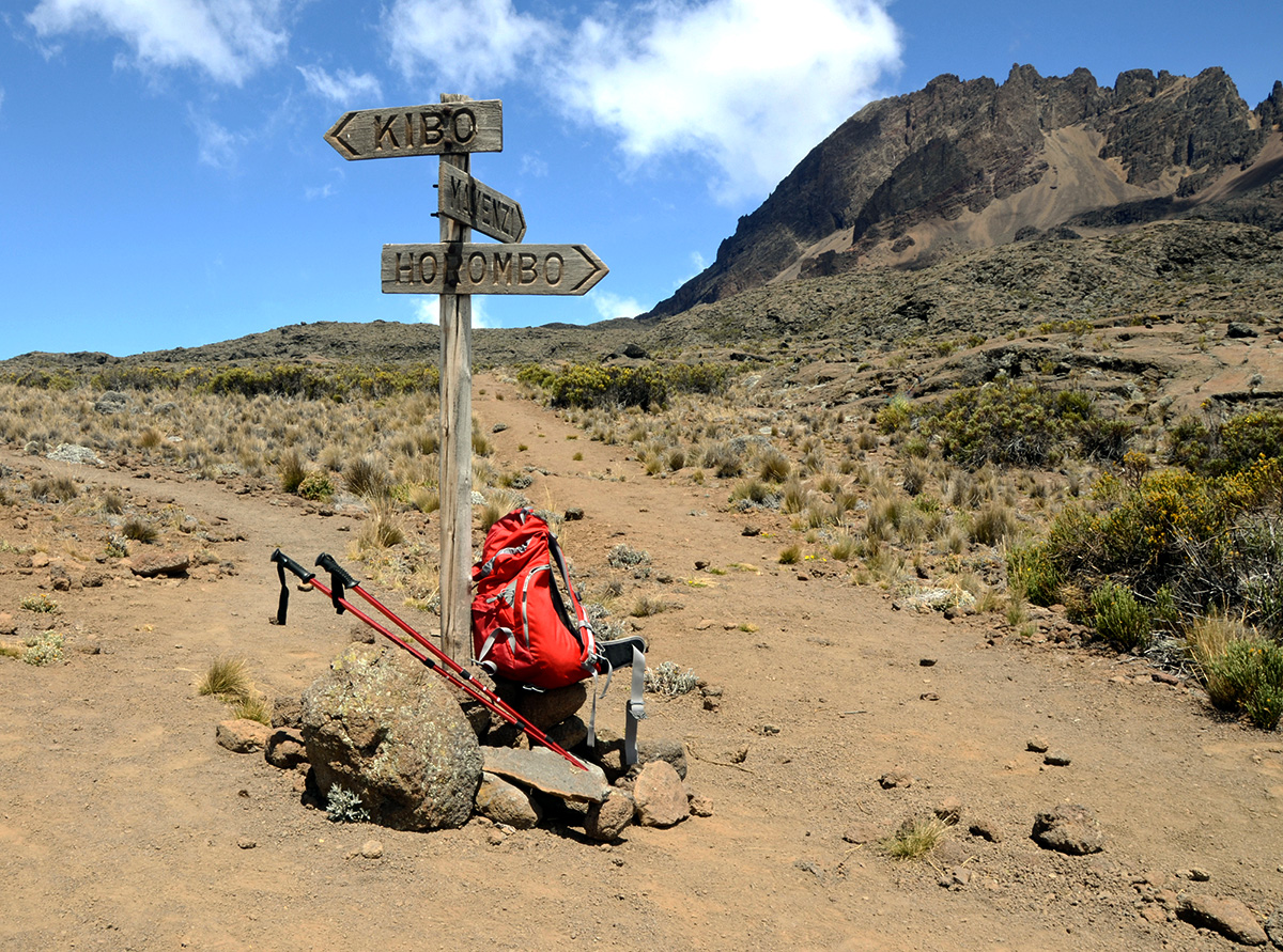 arrow sign on kili