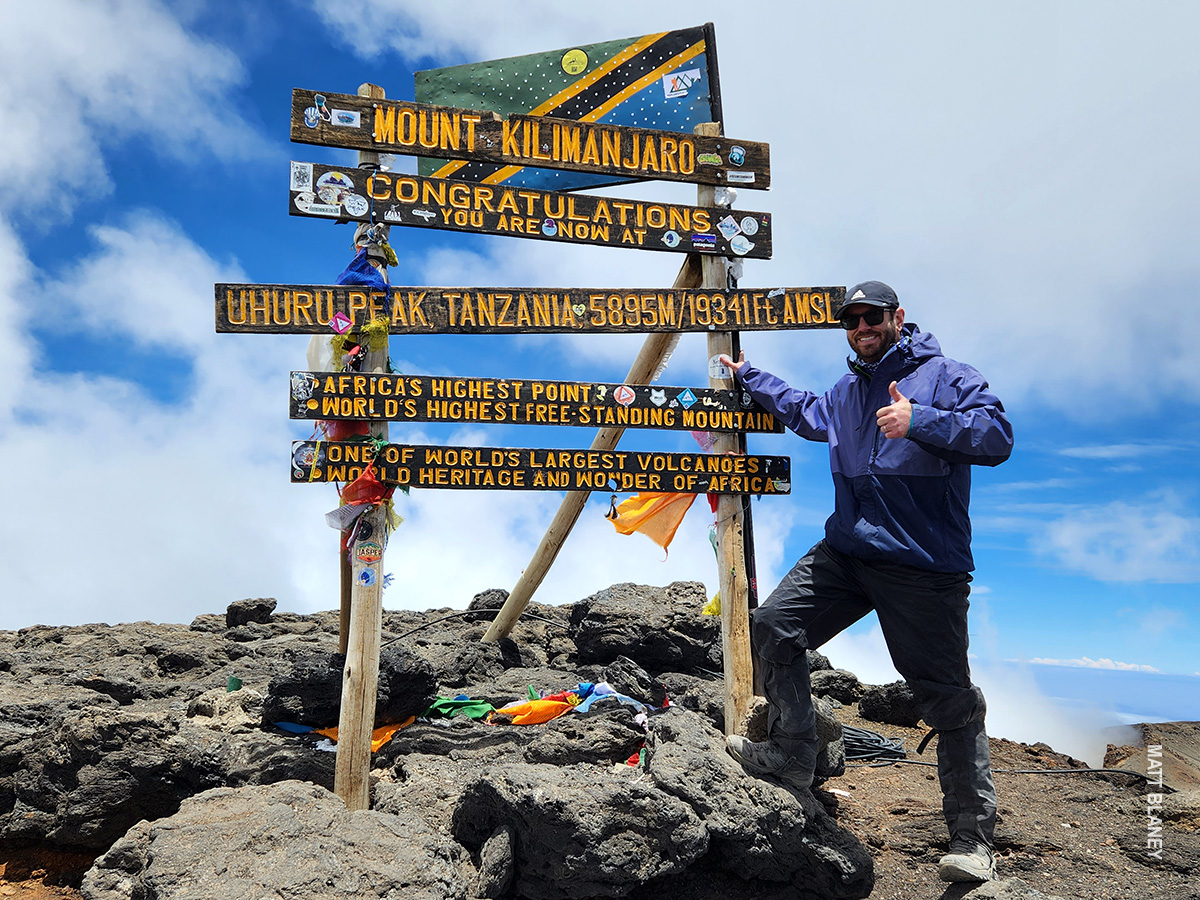 matt at kilimanjaro summit