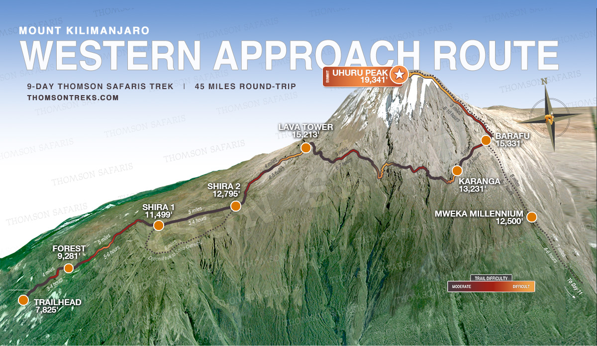 western approach route map