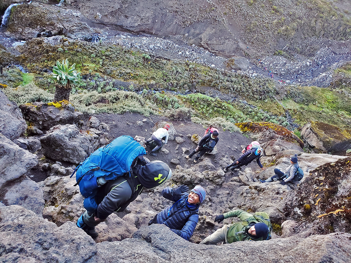 ashley climbing barranco wall