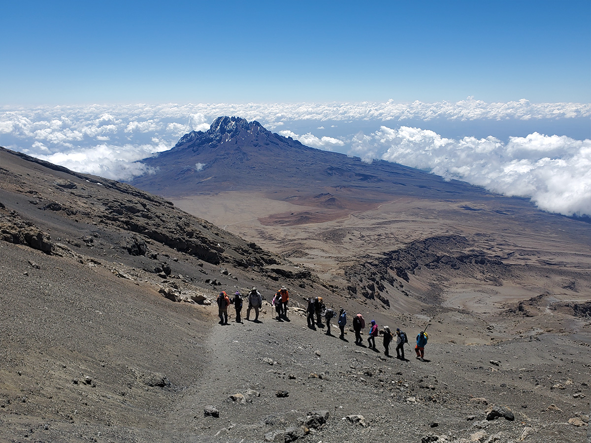 summit morning on kilimanjaro