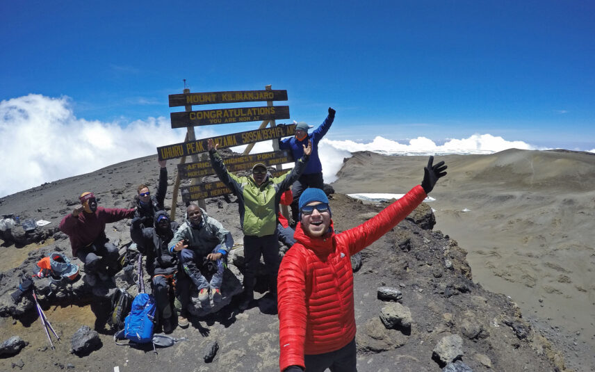 thomson trekkers at summit of kilimanjaro