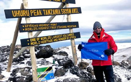 trekking kilimanjaro to raise funds for make a wish foundation