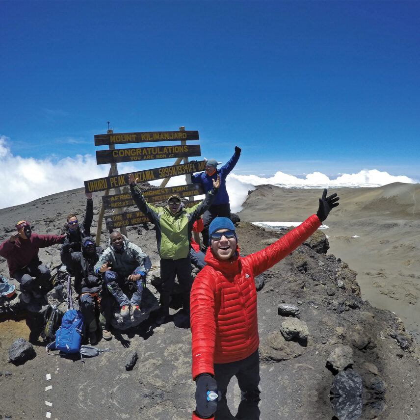 thomson trekkers at summit of kilimanjaro