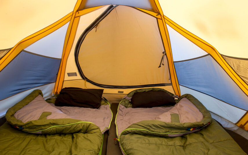 interior of kilimanjaro sleeping tent