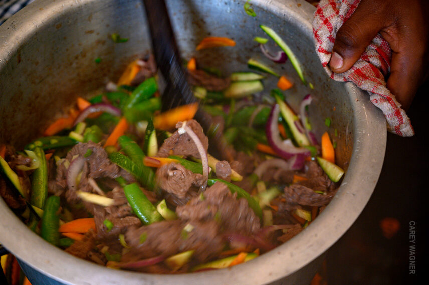 stew prepared at camp for dinner on kilimanjaro