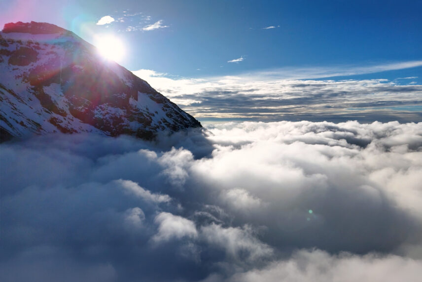 kilimanjaro peak above the clouds