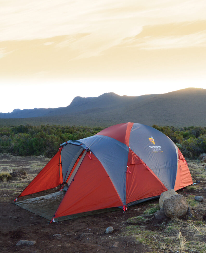thomson tent exterior on kilimanjaro