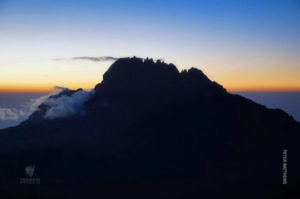 sunrise during morning on mount kilimanjaro